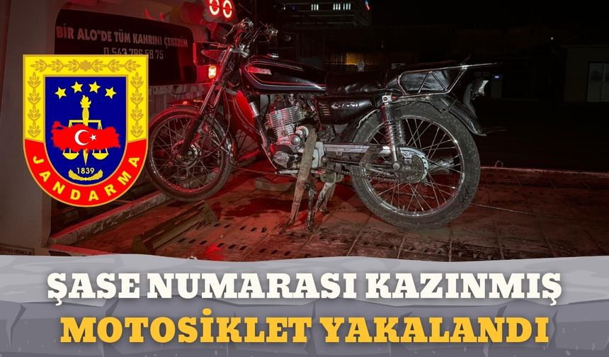 Şanlıurfa'da Şase Numarası Kazınmış Motosiklet Yakalandı