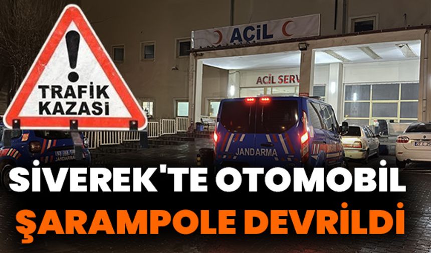 Siverek'te Otomobil Şarampole Devrildi: Yaralılar Var!