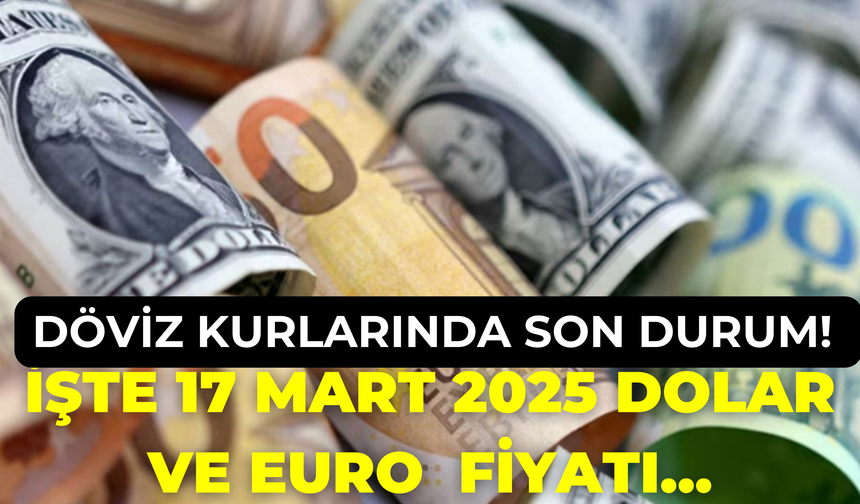 Döviz Kurlarında Son Durum! İşte 17 Mart 2025 Dolar, Euro Ve Sterlin Fiyatı...