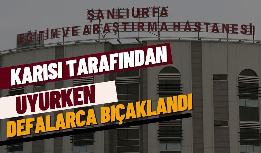 Eyyübiye’de Karısı Tarafından Uyurken Defalarca Bıçaklanan Adam Yaralandı!