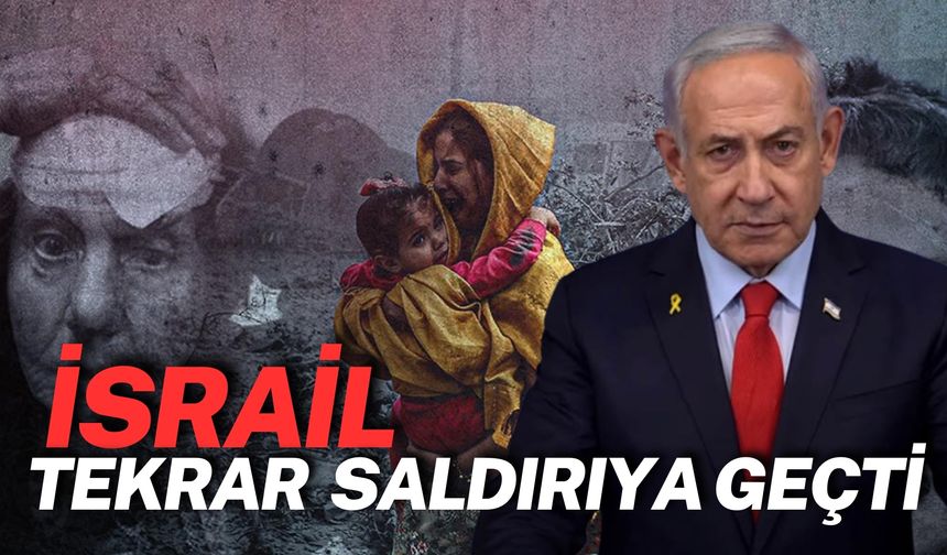 İsrail Tekrar Gazze'ye Saldırmaya Başladı: Yüzlerce Ölü