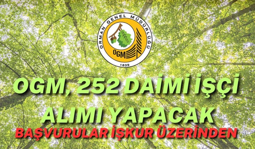 İŞKUR Üzerinden 252 Daimi İşçi Alımı Başvuruları Başladı