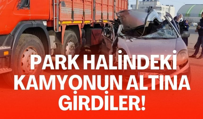 Şanlıurfa’da Park Halindeki Kamyonun Altına Girdiler!