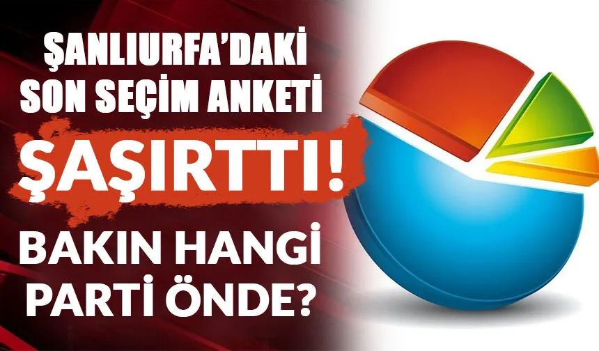 Şanlıurfa’daki Son Seçim Anketi Şaşırttı! Bakın Hangi Parti Önde?