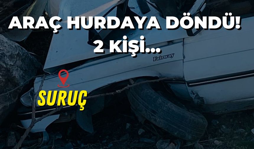 Şanlıurfa Suruç'ta Kaza: Otomobil Hurdaya Döndü!