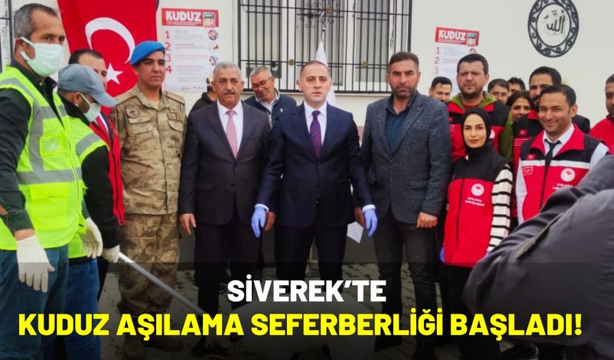 Siverek’te Kuduz Aşılama Seferberliği Başladı!