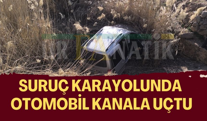 Suruç Karayolunda Otomobil Kanala Uçtu: Yaralılar Var