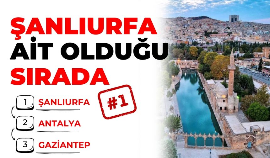 Türkiye En Misafirperver İlleri Belli Oldu: Şanlıurfa Ait Olduğu Sırada