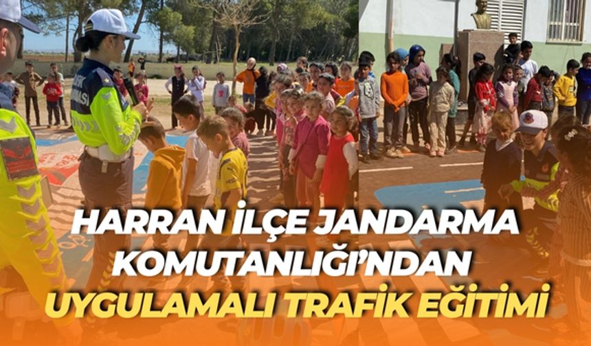Harran İlçe Jandarma Komutanlığı, Miniklere Trafik Kurallarını Öğretti