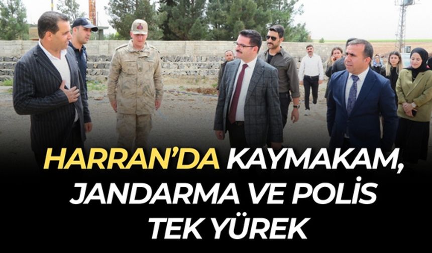 Şanlıurfa’da Kaymakam, Jandarma ve Polis Halkın Yanında