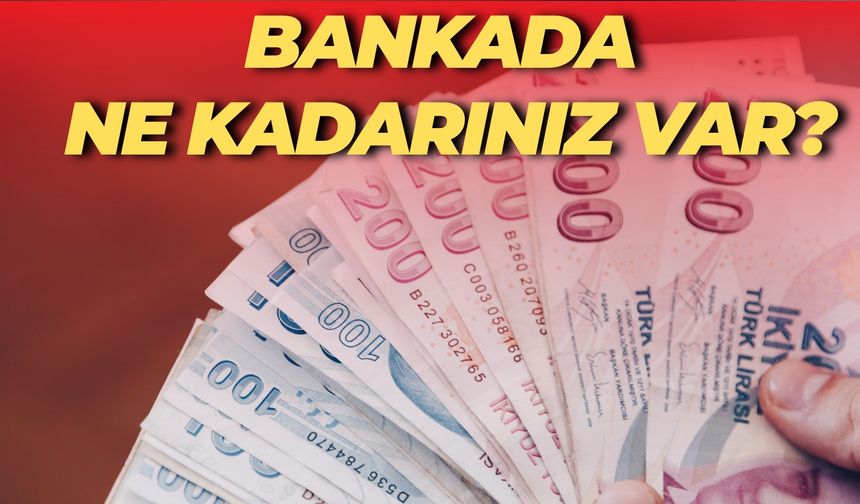 Bankada Ne Kadarınız Var? Bu Rakamlar Şaşırtacak