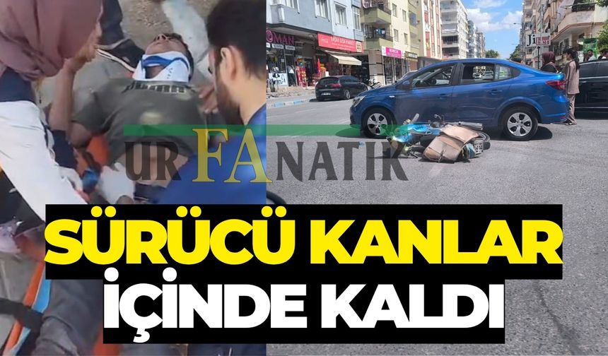 Şanlıurfa Birecik’te Motosiklet İle Otomobil Çarpıştı!