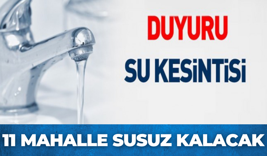 Şanlıurfa Yine Susuz Kalacak: İşte Su Kesintisi Yaşanacak Mahalleler