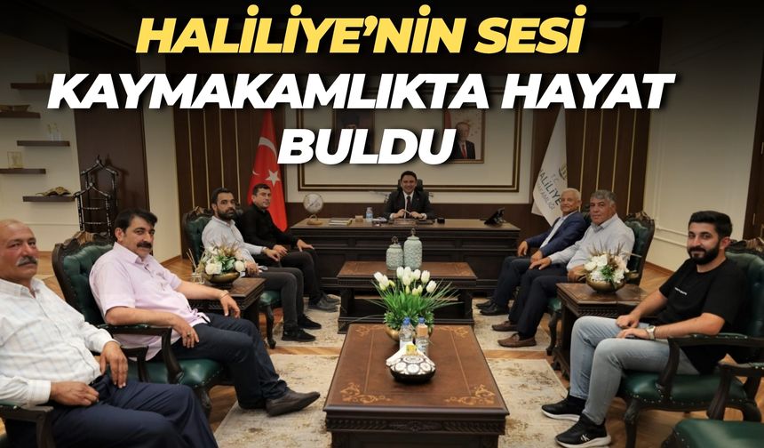 Halkın Talepleri, Haliliye Kaymakamlığı’nda Karşılık Buldu