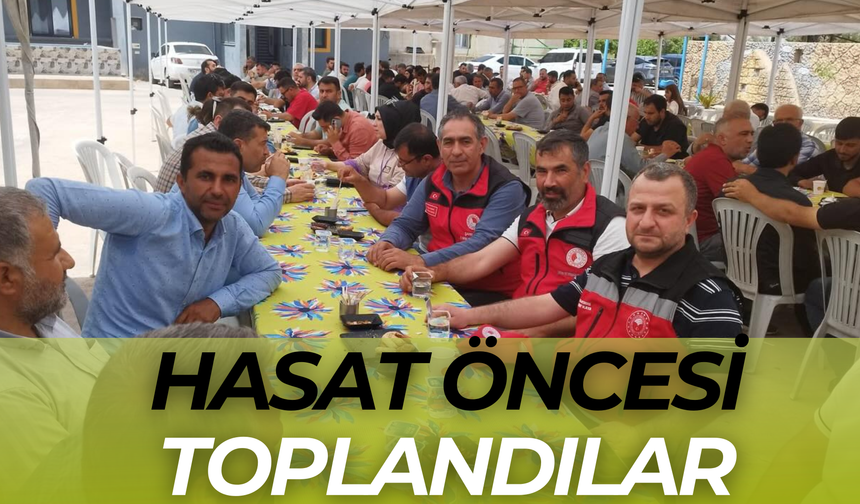 Şanlıurfa’da Hasat Öncesi Toplandılar!