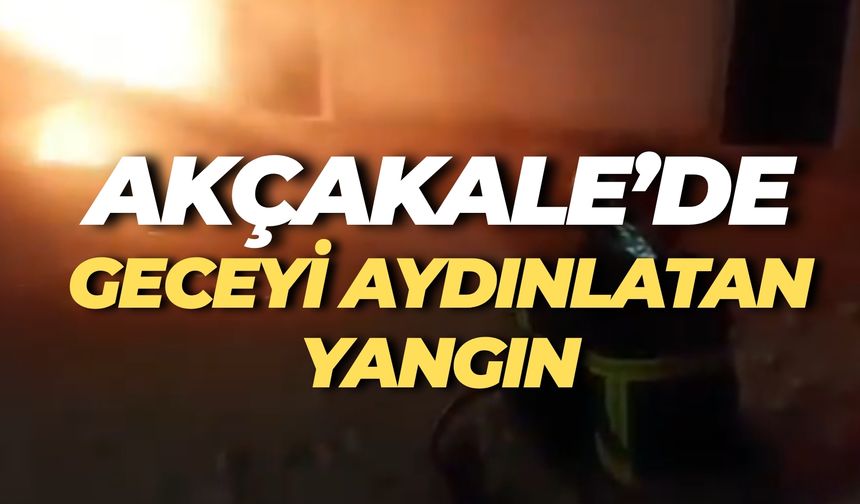 Şanlıurfa Akçakale’de Korkutan Araç Yangını