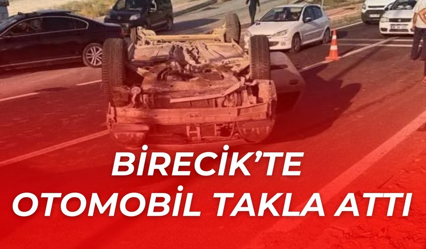 Şanlıurfa Birecik'te Takla Atan Otomobil Kazasında 2 Kişi Yaralandı