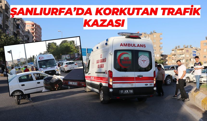 Şanlıurfa'da Motosiklet İle Kamyonet Kavşakta Çarpıştı: Yaralı Var