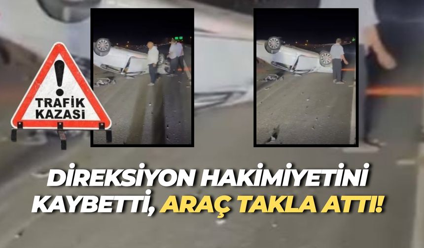 Suruç’ta Otomobil Takla Attı: Sürücü Yaralandı