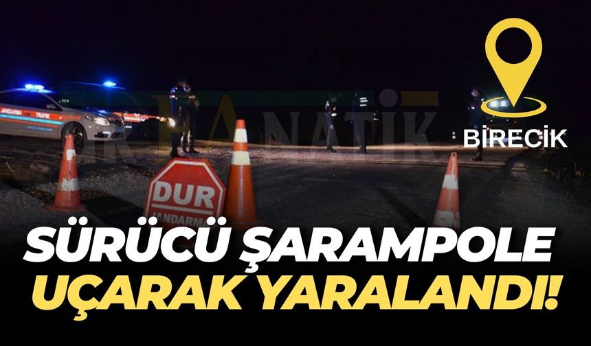 Şanlıurfa Birecik'te Otomobil Şarampole Uçtu: Sürücü Yaralandı