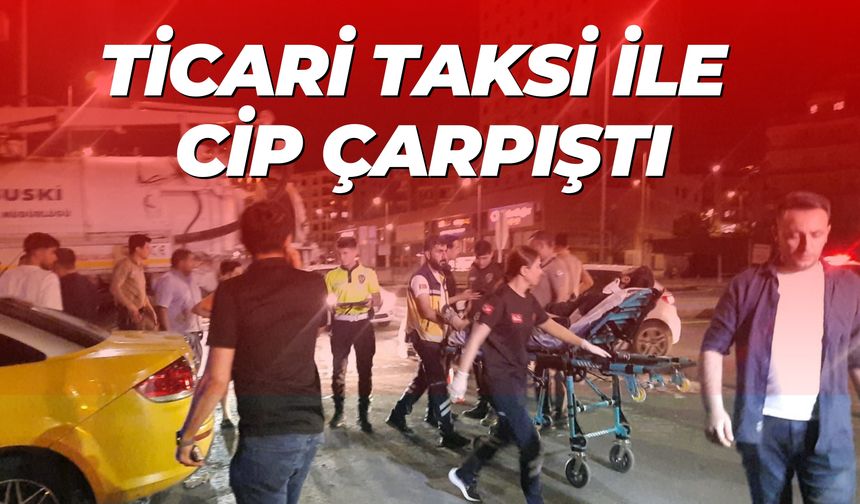 Karaköprü’de Ticari Taksi İle Cip Çarpıştı: Yaralı Var