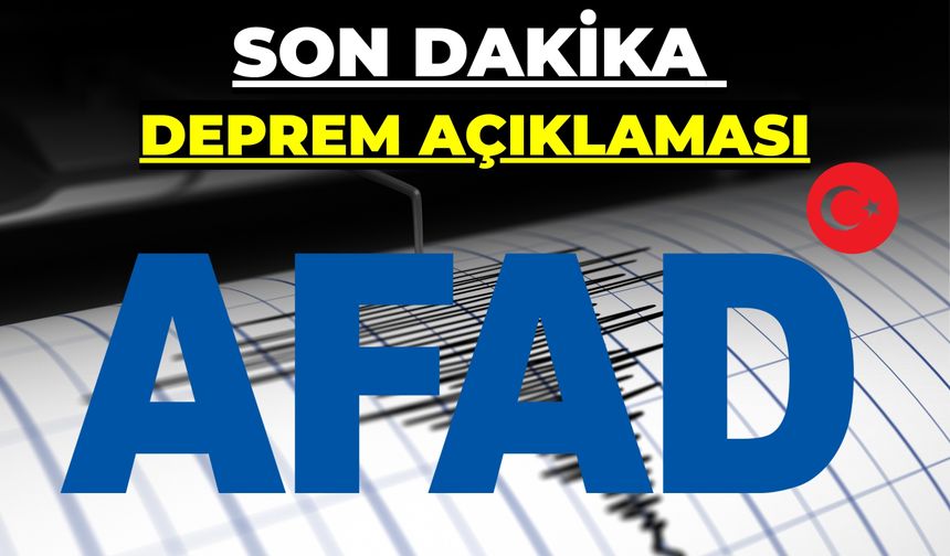 Marmaris Açıklarındaki 5.8’lik Deprem Sonrası AFAD’dan Bilgilendirme