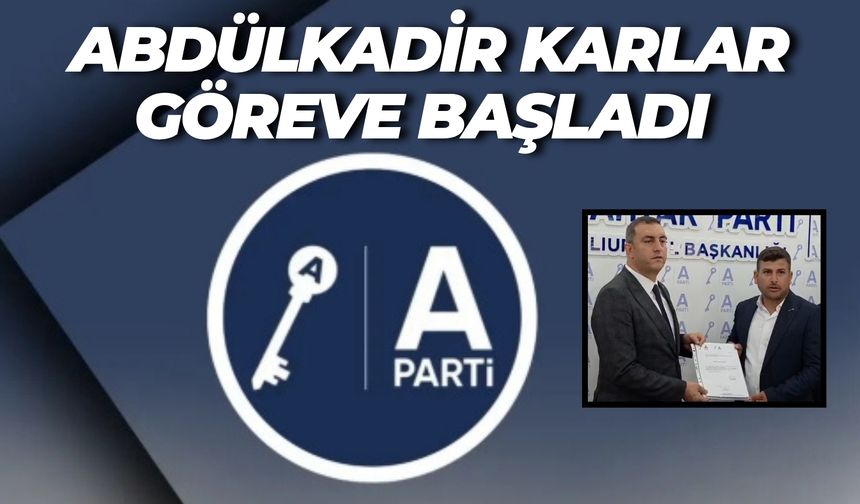 Eyyübiye İlçe Başkanlığına Abdülkadir Karlar Atandı