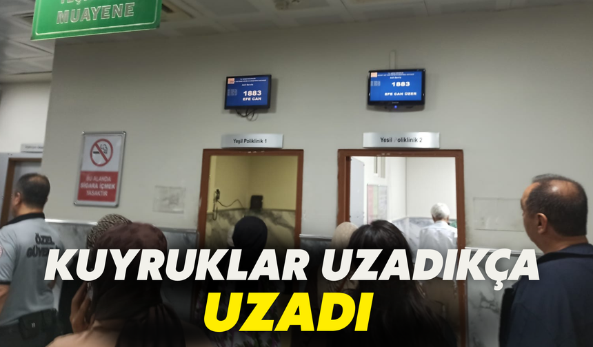 Şanlıurfa'daki Hastanelerde Kuyruklar Uzadıkça Uzadı