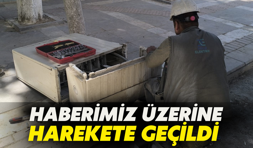 DEDAŞ ekipleri haberimiz üzerine harekete geçti