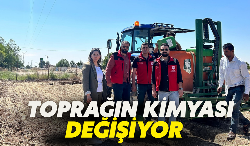 Toprağın Kimyası Değişiyor: Şanlıurfa’da Hümik Asit Uygulaması Başladı