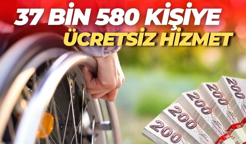 37 Bin 580 Kişiye Ücretsiz Hizmet