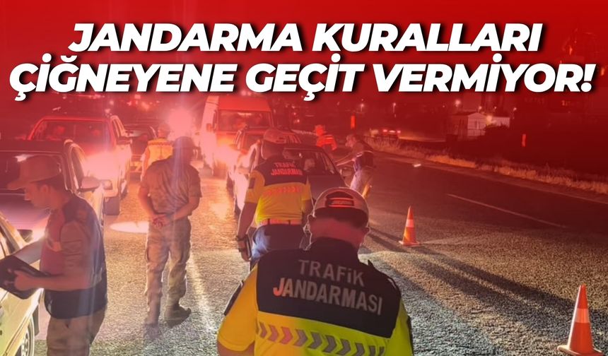Karaköprü’de Kurallara Uymayan Yandı! Jandarma Tetikte