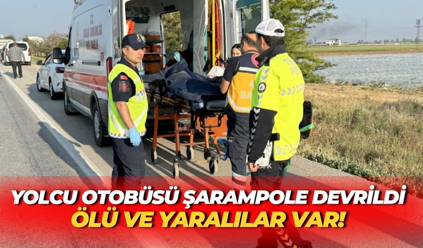 Konya’da Yolcu Otobüsü Şarampole Devrildi: 1 Ölü, 23 Yaralı!