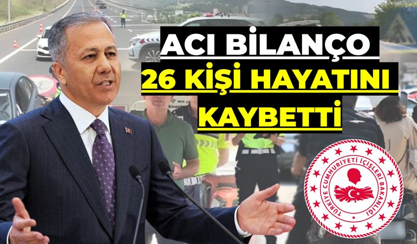 Kurban Bayramı'nın İlk Üç Gününde 26 Kişi Trafik Kazalarında Hayatını Kaybetti