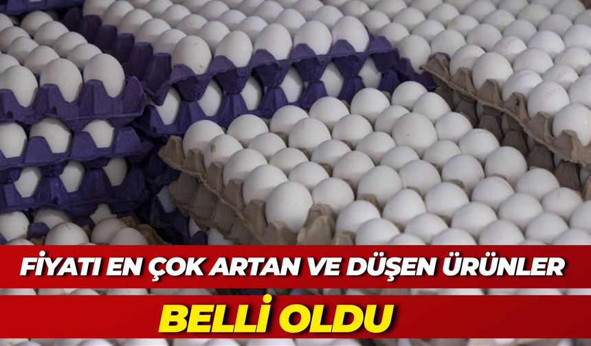 Mayıs Ayında Fiyatı En Çok Artan ve Düşen Ürünler Belli Oldu