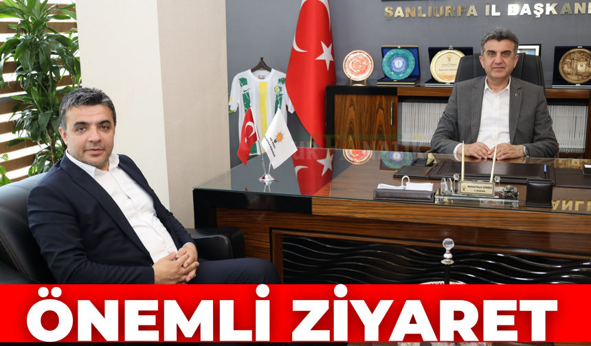AK Parti Bozova İlçe Başkanı Av. Mehmet Akgün’den İl Başkanı Günbegi’ye Ziyaret