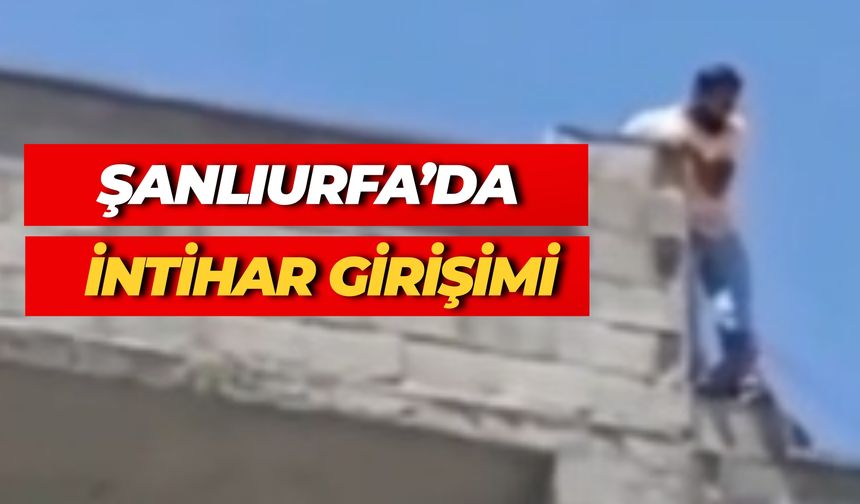 Şanlıurfa Haliliye’de İntihar Girişimi
