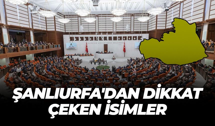 Şanlıurfa’dan TBMM’ye Kritik Atamalar! Komisyonlara Kimler Seçildi?