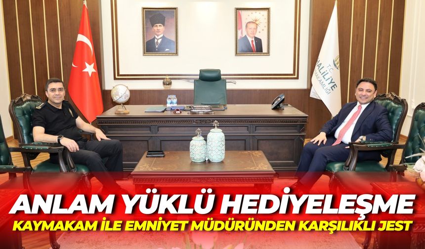 Şanlıurfa’da Anlam Yüklü Hediyeleşme: Kaymakam ile Emniyet Müdüründen Karşılıklı Jest