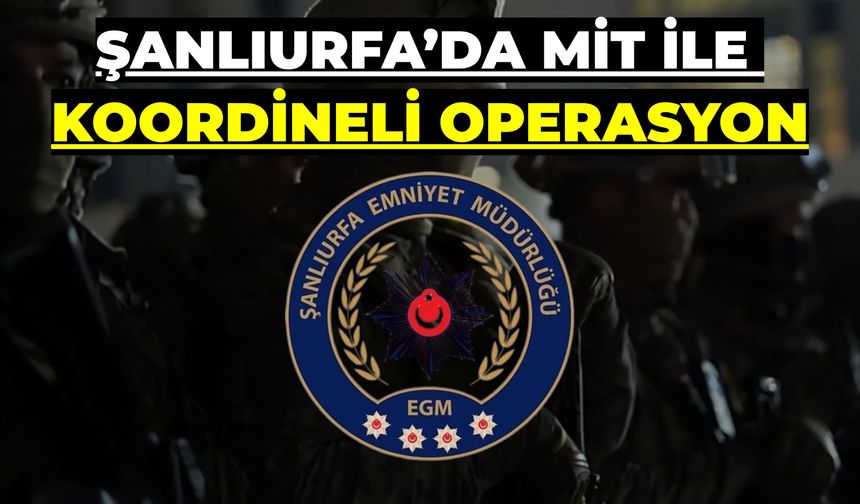 Şanlıurfa’da MİT İle Koordineli Operasyon: Bakın Kimler Yakalandı?