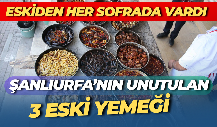 Şanlıurfa’nın Unutulan 3 Yemeği: Bir Zamanlar Her Sofradaydı