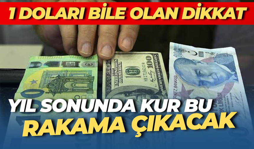 Elinde 1 Dolar Bile Olan Dikkat: Yıl Sonunda Kaç Liraya Kadar Çıkacağı Açıklandı