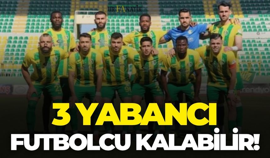 Şanlıurfaspor’u Yakından İlgilendiriyor: 3 Yabancı Futbolcu Kalabilir!