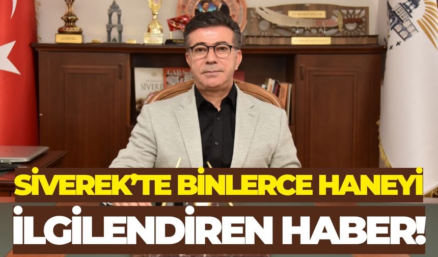Siverek’te Binlerce Haneyi İlgilendiren Haber!