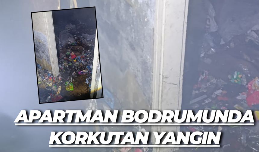 Şanlıurfa’da Apartman Bodrumunda Korkutan Yangın