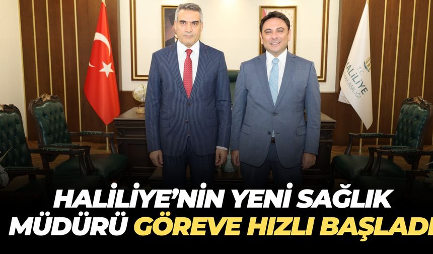 Dr. Salih Tavır, Haliliye İlçe Sağlık Müdürü Olarak Görevine Başladı