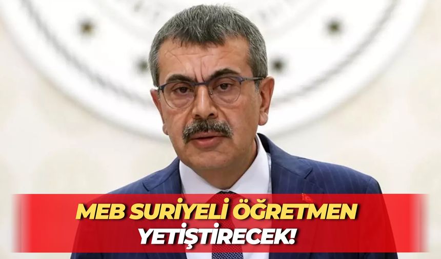 MEB Suriyeli Öğretmen Yetiştirecek