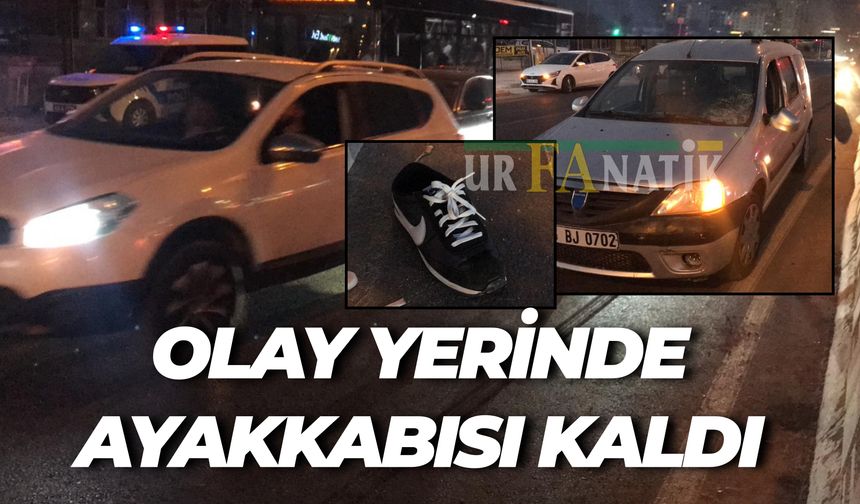 Karaköprü’de Otomobil Yayayı Ezdi: Olay Yerinde Ayakkabısı Kaldı