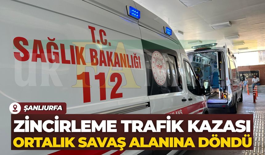 Şanlıurfa Haliliye’de Zincirleme Trafik Kazası: 1 Yaralı