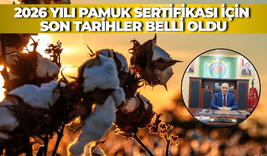 Şanlıurfa’da Pamuk Sertifikası İçin Son Tarihler Belli Oldu